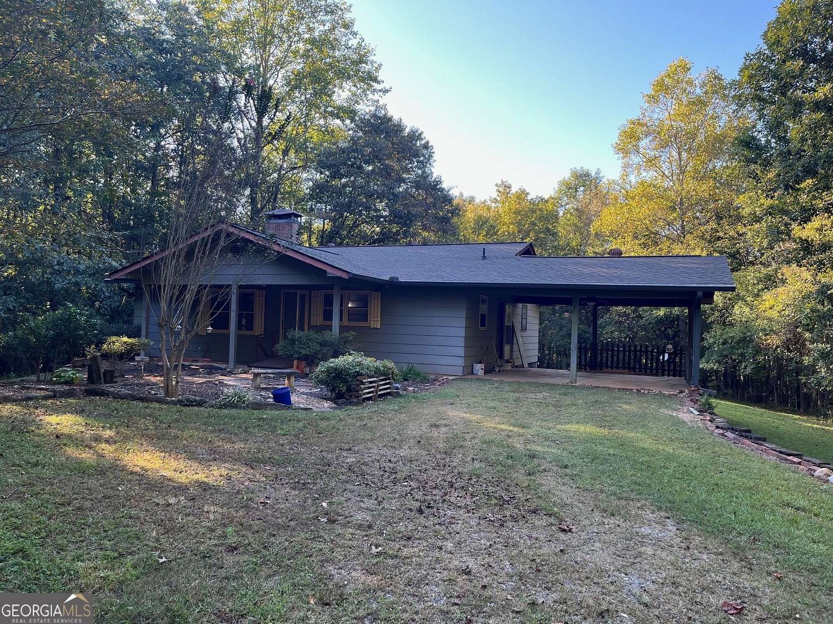 3.44 Acres of Land with Home for Sale in Cleveland, Georgia