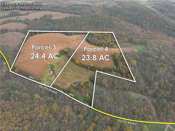 24.4 Acres of Land for Auction in Newcomerstown, Ohio