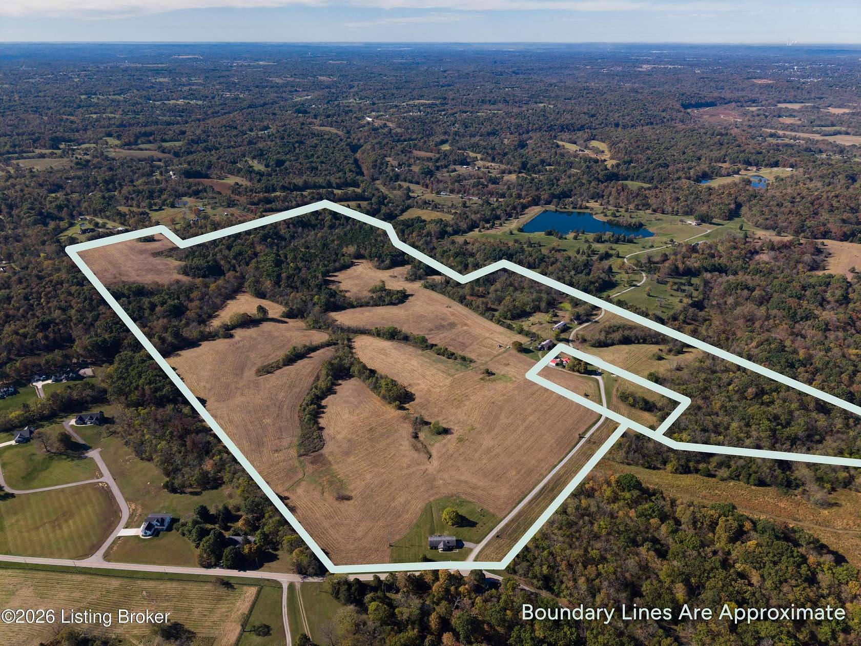 162 Acres of Agricultural Land with Home for Sale in Louisville, Kentucky