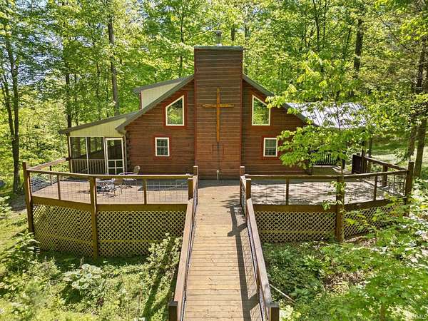 9.86 Acres of Land with Home for Sale in English, Indiana