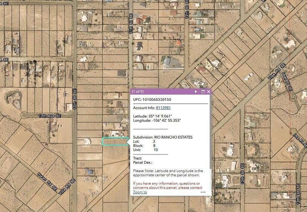 0.5 Acres of Residential Land for Sale in Rio Rancho, New Mexico