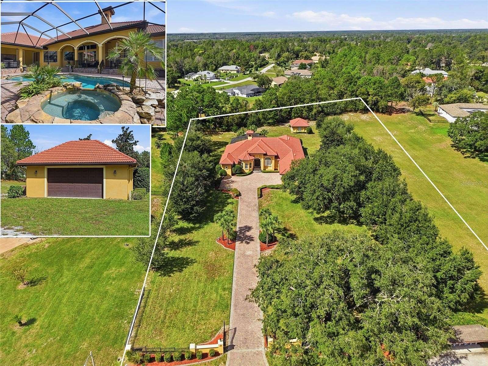 2.16 Acres of Land with Home for Sale in Weeki Wachee, Florida