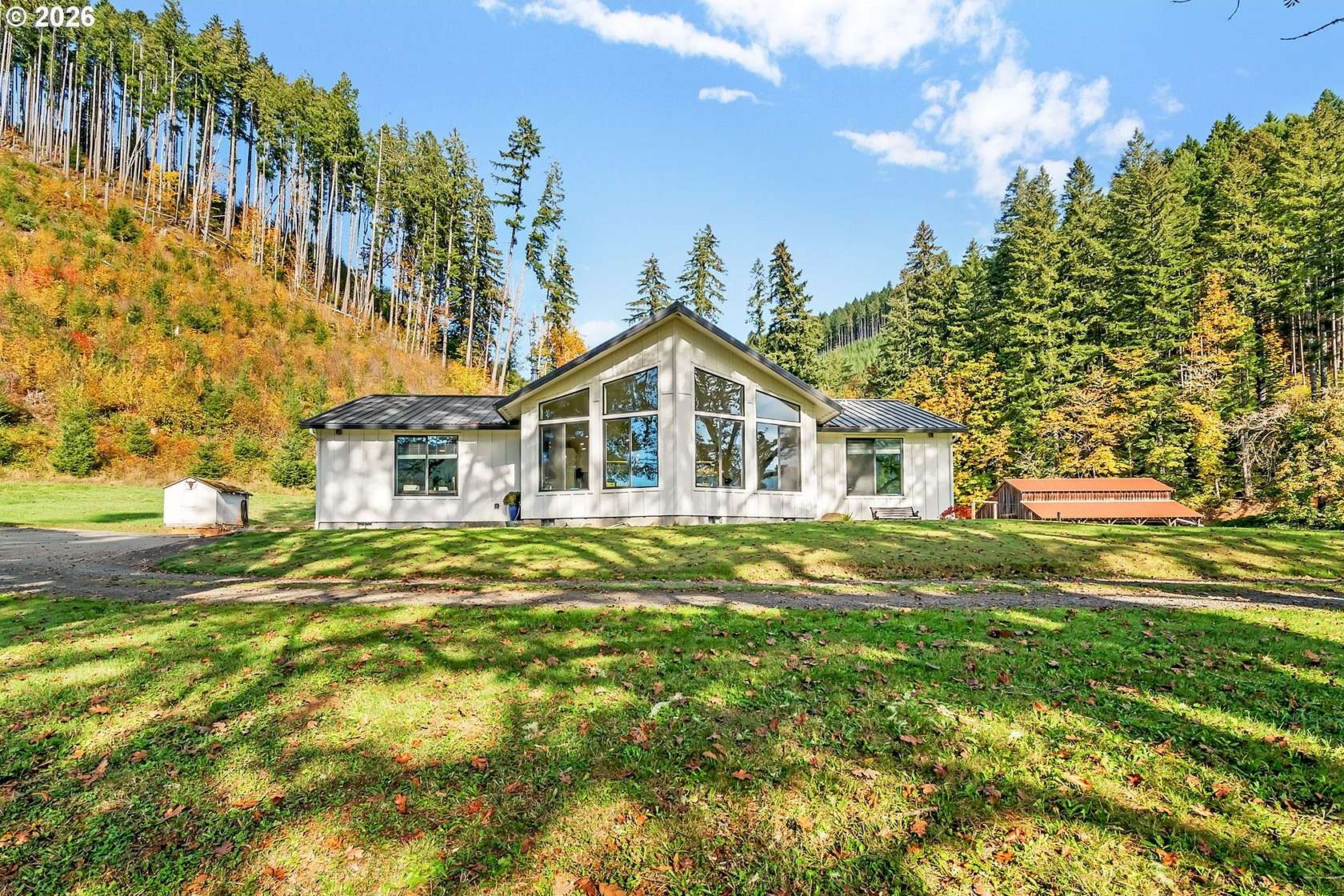 75.6 Acres of Land with Home for Sale in Blachly, Oregon