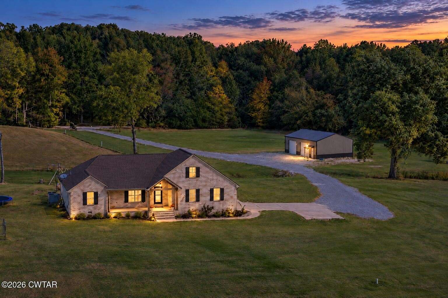 39.2 Acres of Agricultural Land with Home for Sale in Bradford, Tennessee