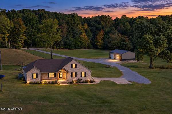 39.2 Acres of Agricultural Land with Home for Sale in Bradford, Tennessee