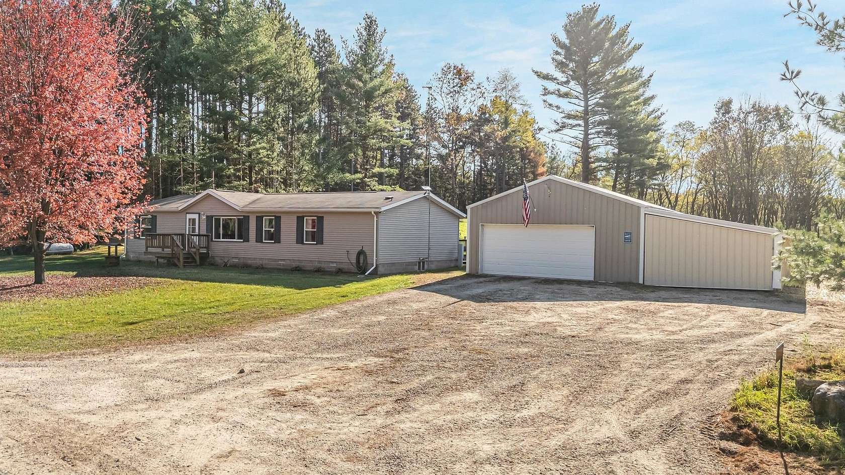 1.7 Acres of Land with Home for Sale in Pine River, Wisconsin