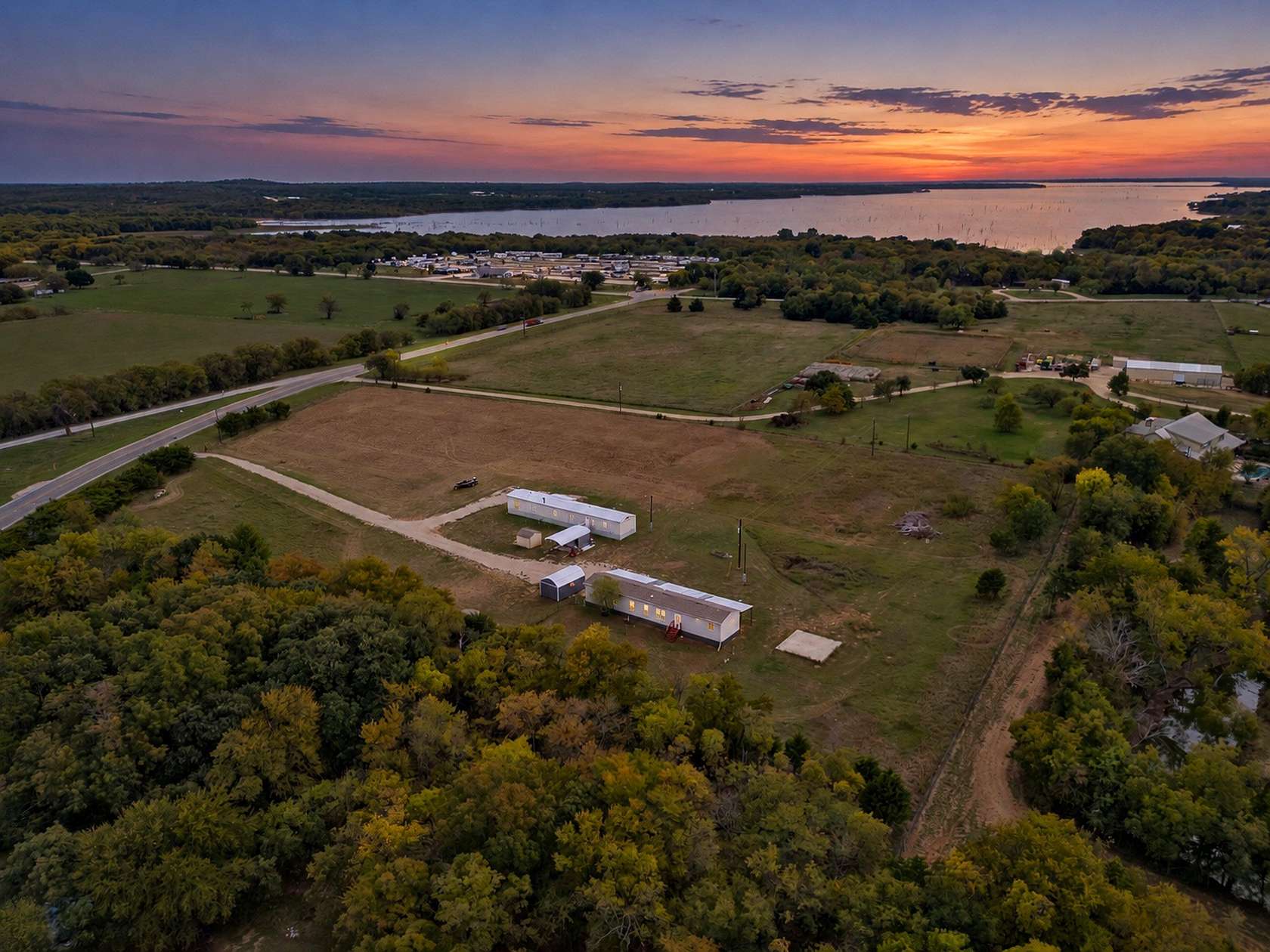 7 Acres of Land with Home for Sale in Valley View, Texas