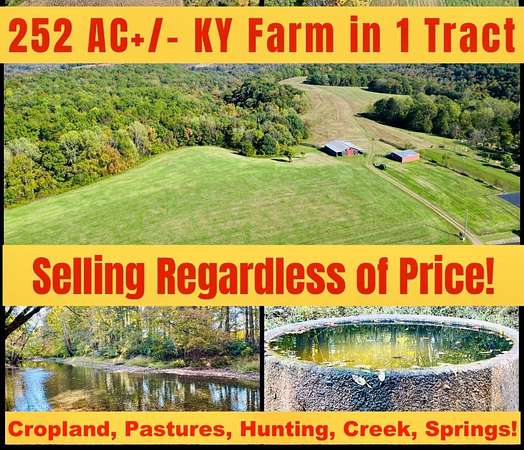 252 Acres of Land for Auction in Dunnville, Kentucky