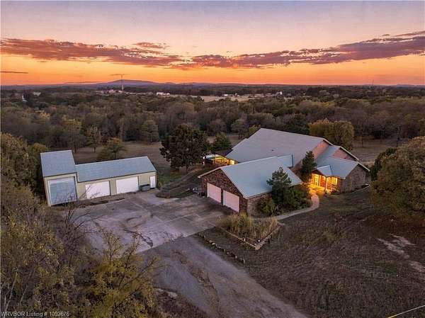 8.27 Acres of Land with Home for Sale in Muldrow, Oklahoma