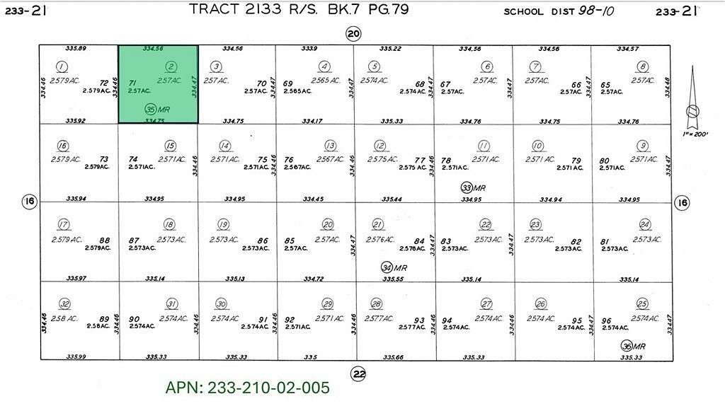 2.57 Acres of Residential Land for Sale in North Edwards, California