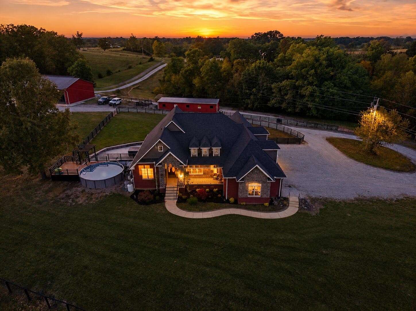 25.2 Acres of Land with Home for Sale in Berry, Kentucky