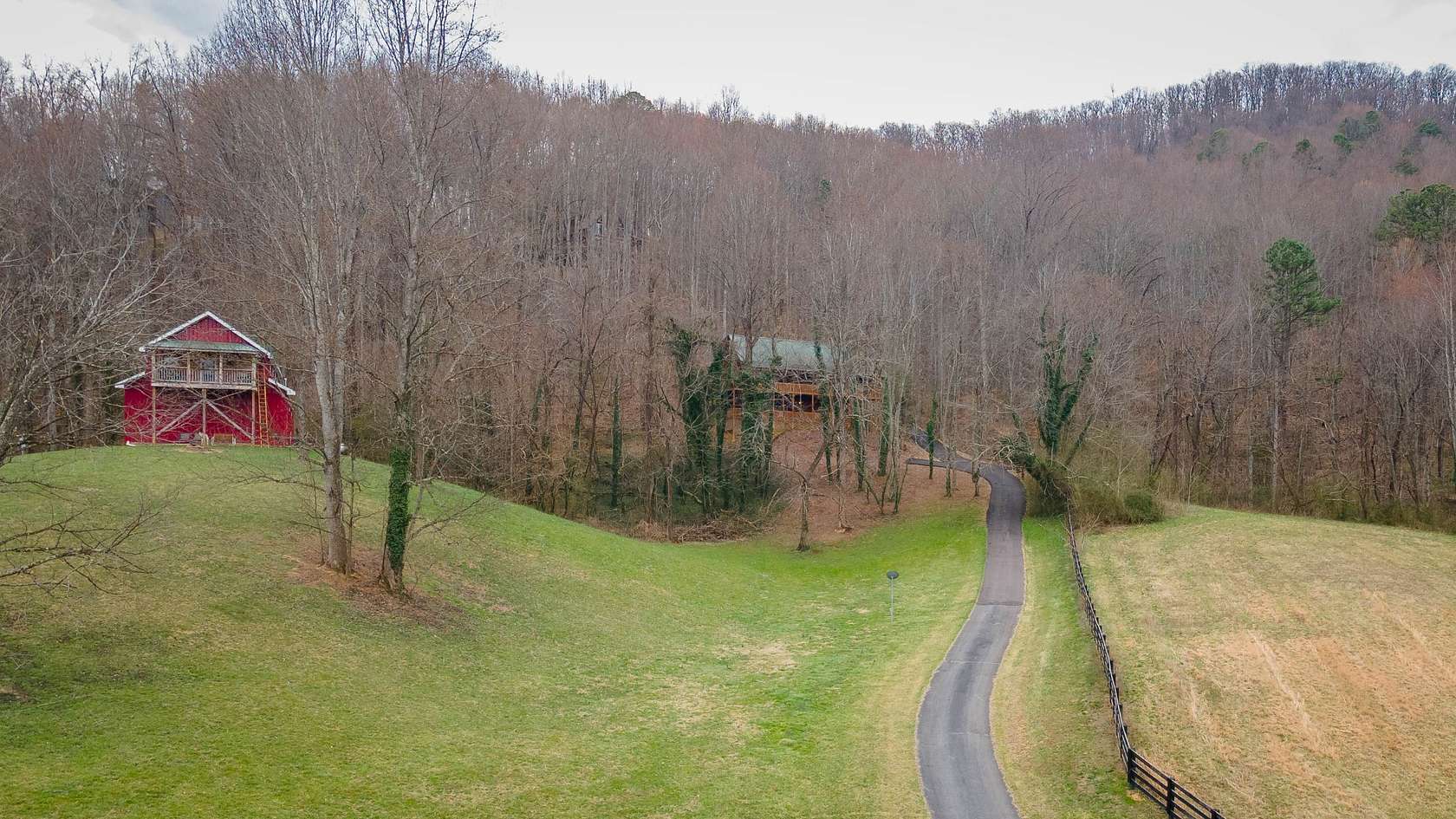 5.5 Acres of Land with Home for Sale in Sevierville, Tennessee