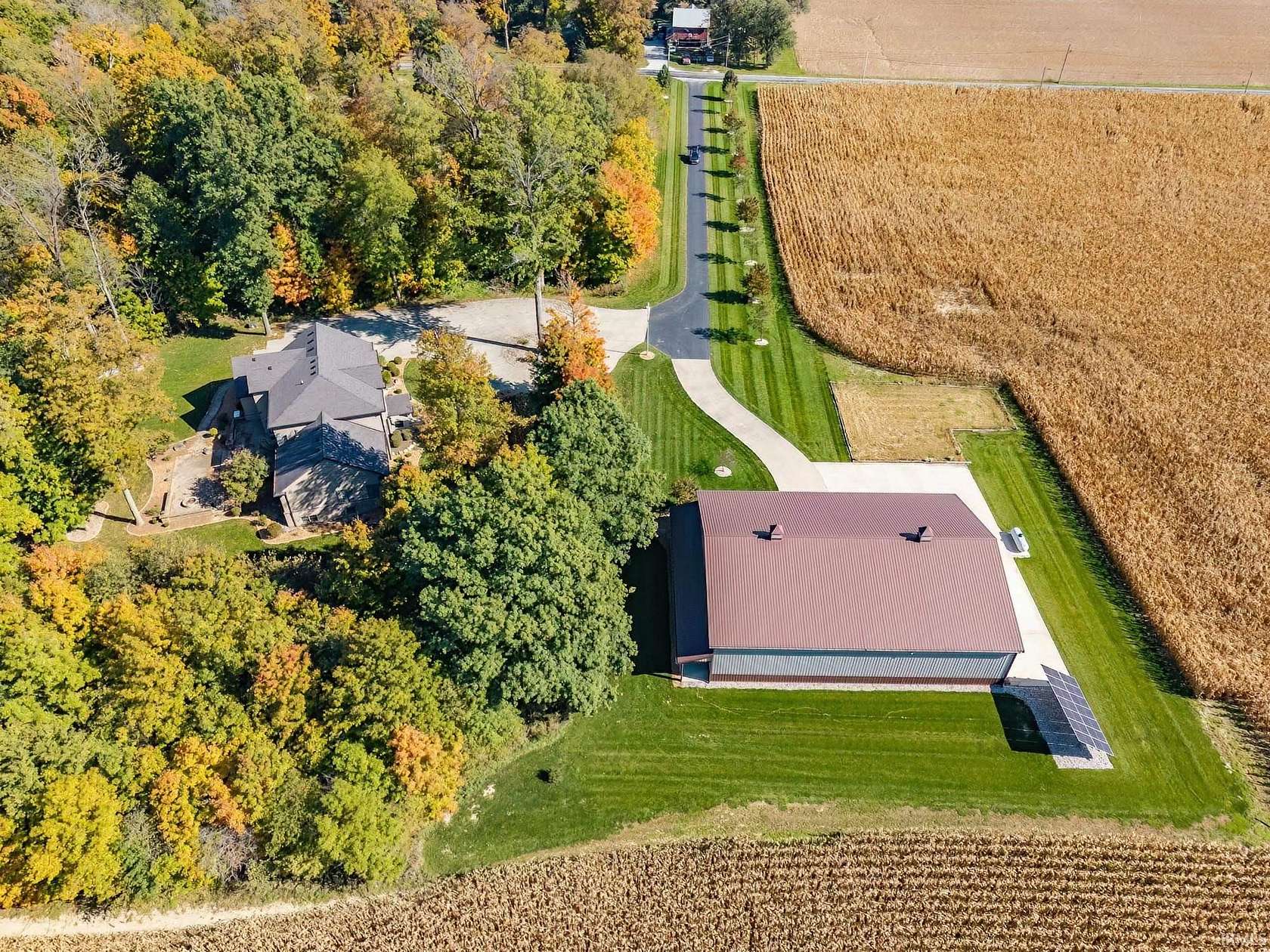 23 Acres of Recreational Land with Home for Sale in Uniondale, Indiana