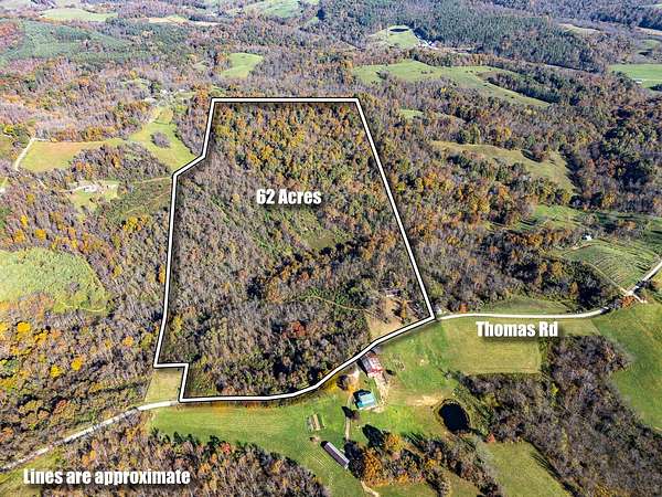 62 Acres of Recreational Land for Sale in Chesterhill, Ohio