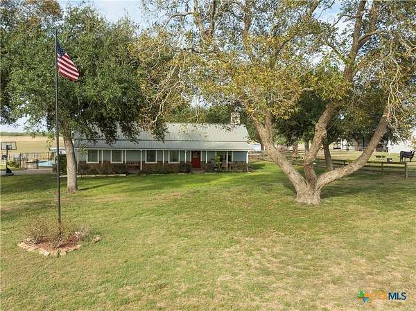 15.2 Acres of Land with Home for Sale in Hallettsville, Texas