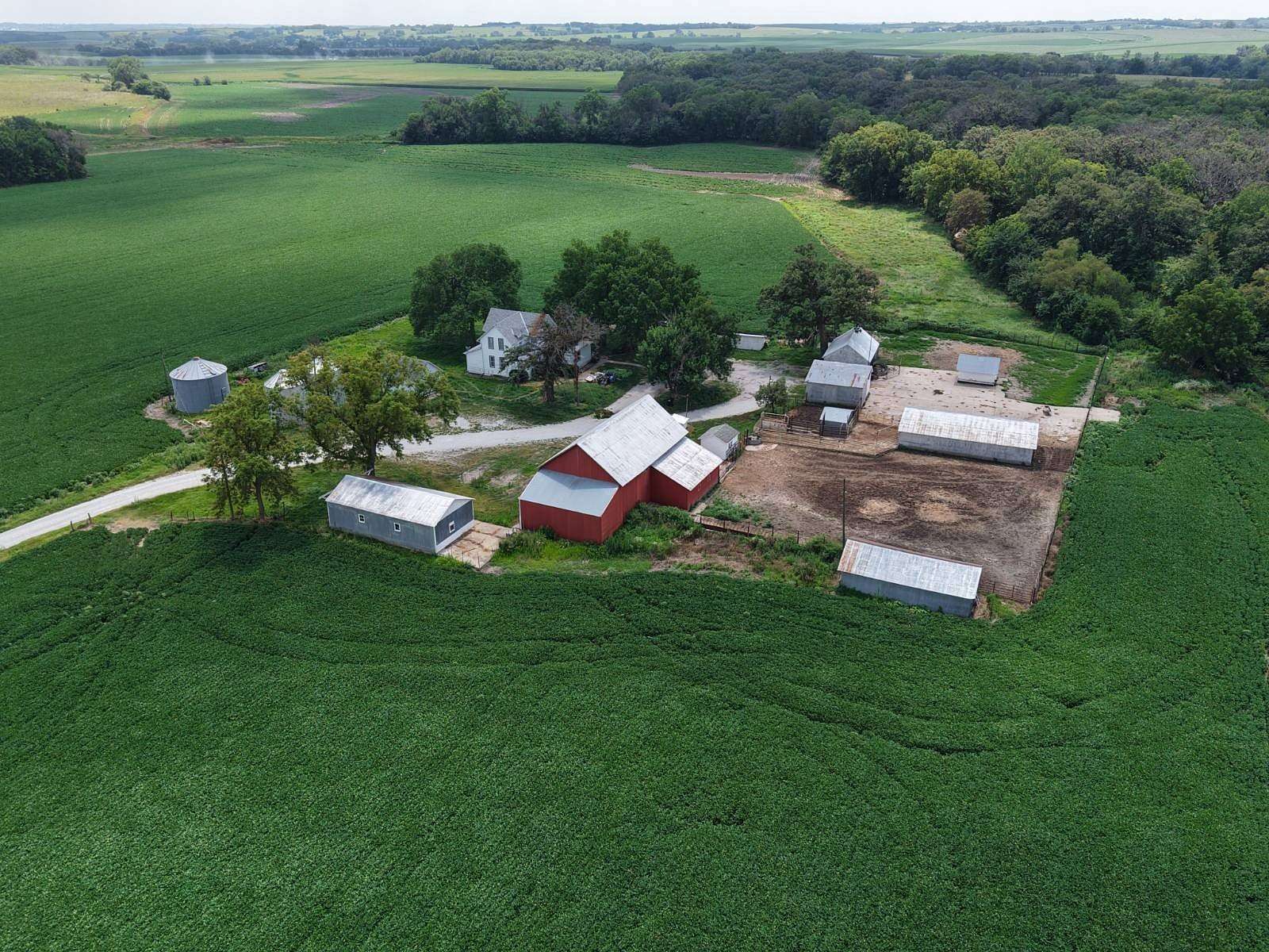 3.19 Acres of Land with Home for Sale in Elk Creek, Nebraska