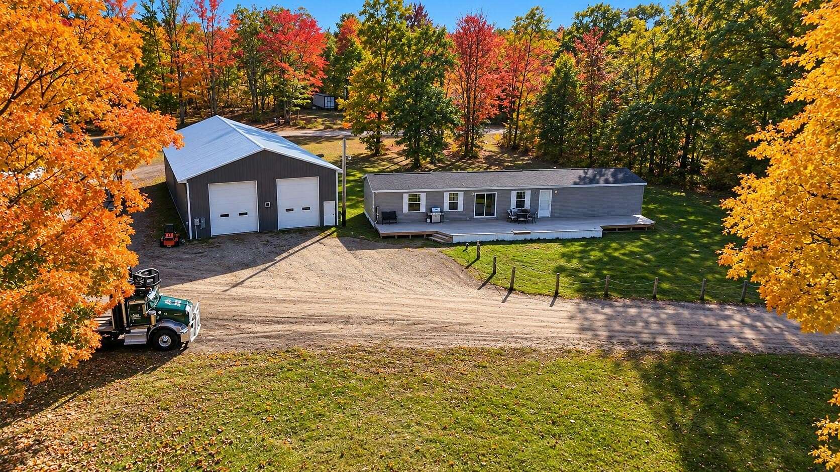 15.7 Acres of Land with Home for Sale in Harrietta, Michigan