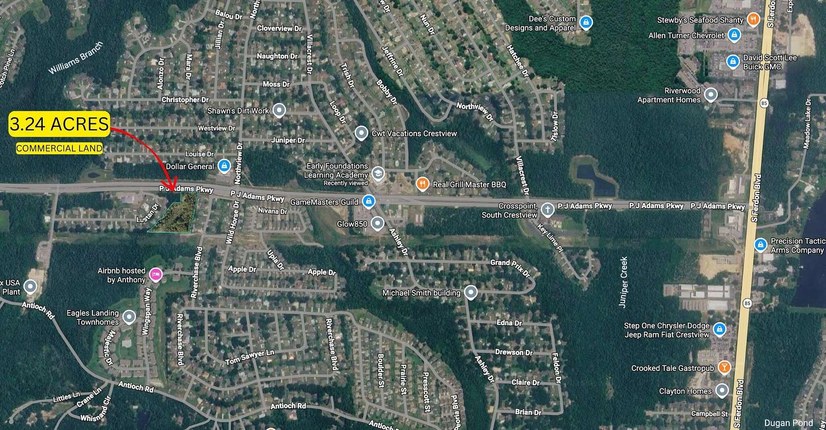 3.24 Acres of Mixed-Use Land for Sale in Crestview, Florida