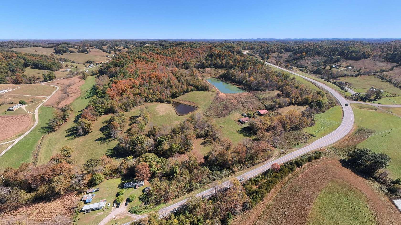 262 Acres of Land with Home for Auction in Ezel, Kentucky