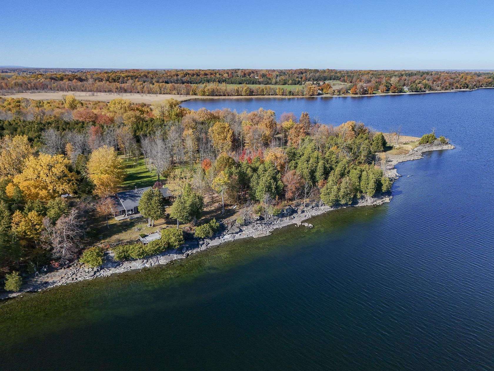 16.2 Acres of Land with Home for Sale in Isle la Motte, Vermont