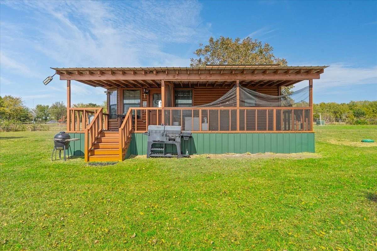 12.3 Acres of Recreational Land with Home for Sale in Kerens, Texas