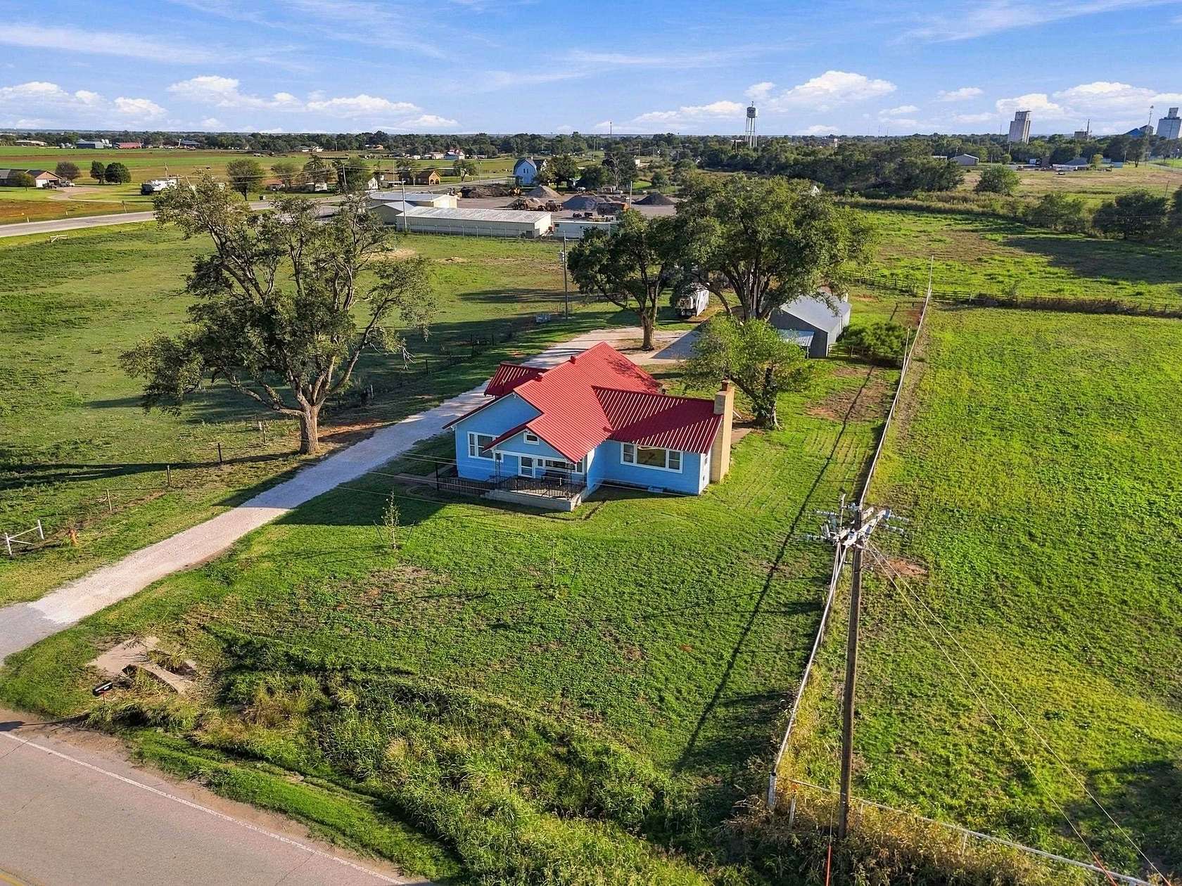 8.54 Acres of Land with Home for Sale in Cherokee, Oklahoma