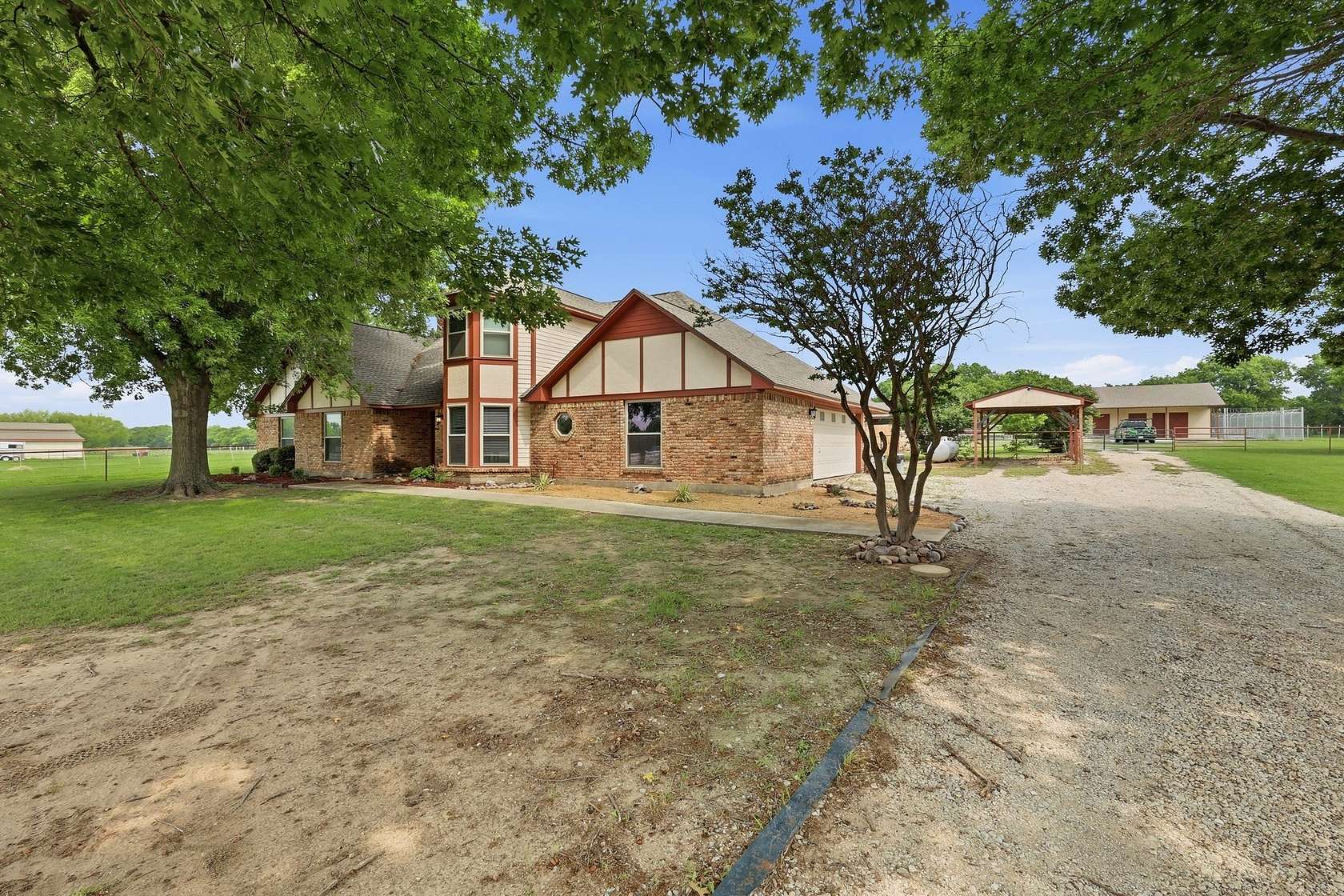 2 Acres of Land with Home for Sale in Krum, Texas