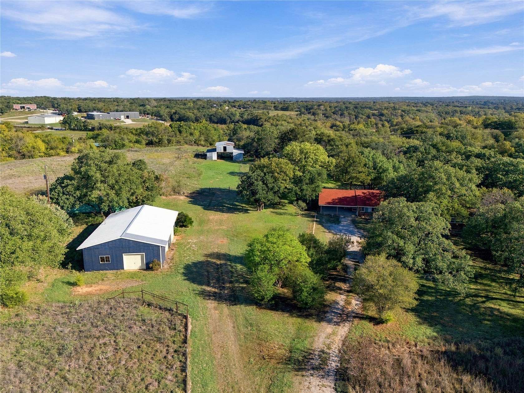 16.6 Acres of Land with Home for Sale in Boyd, Texas