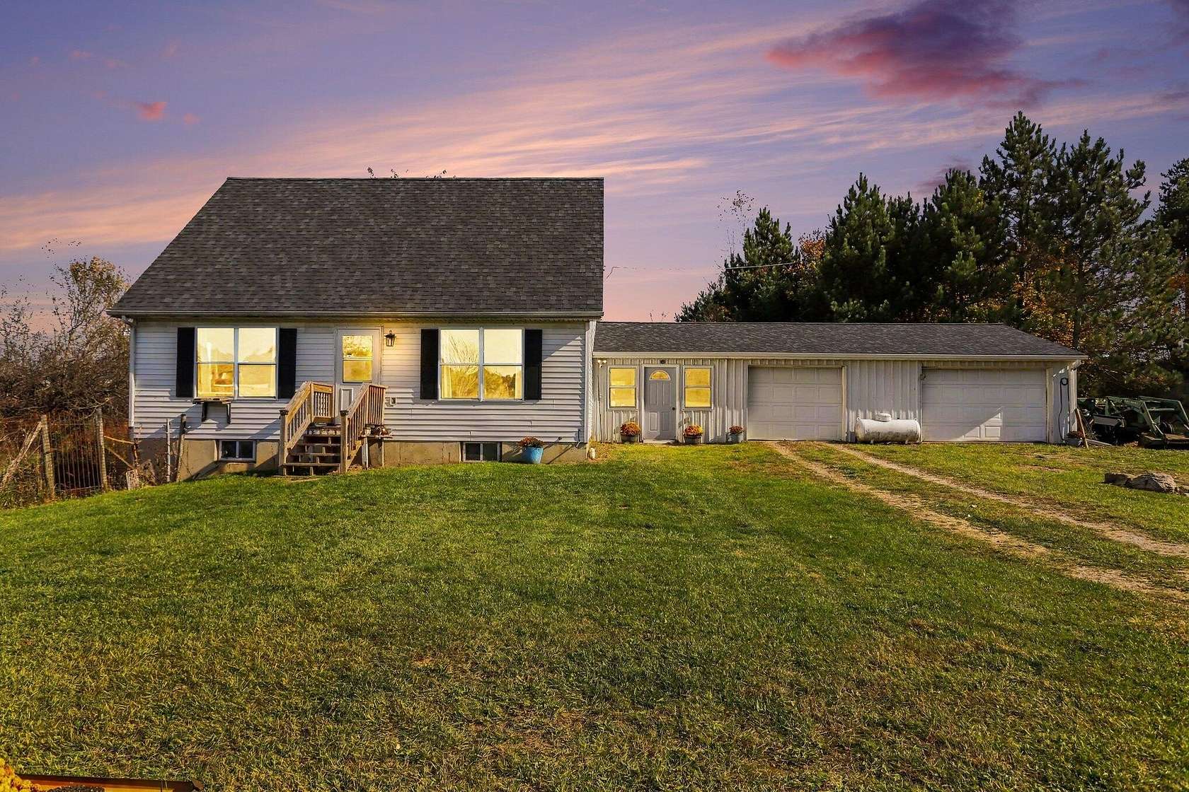 3.56 Acres of Land with Home for Sale in Olivet, Michigan