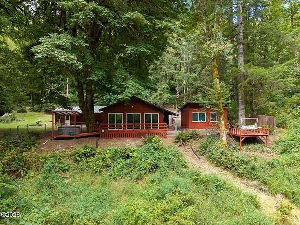 3.76 Acres of Land with Home for Sale in Alsea, Oregon