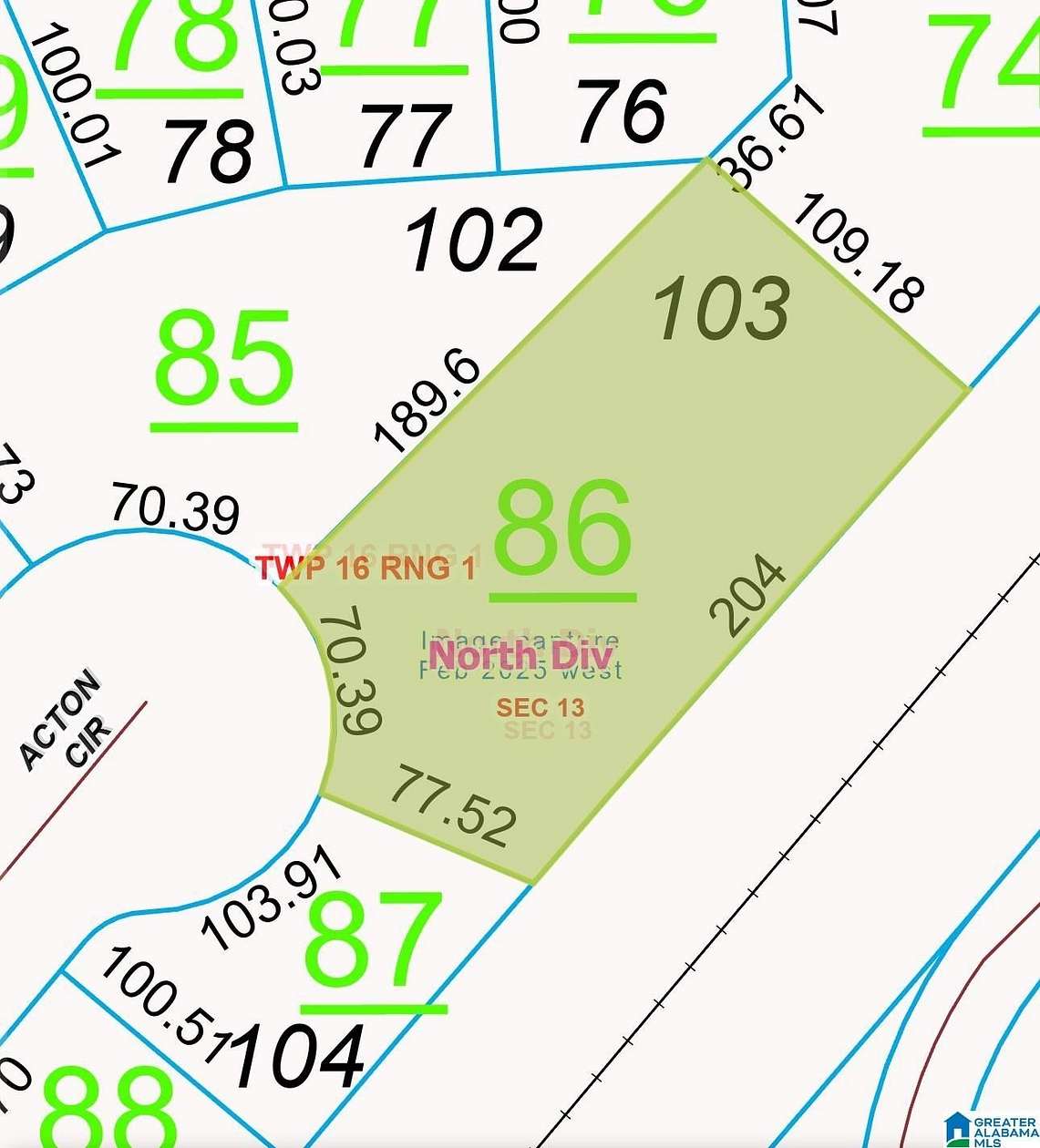 0.56 Acres of Residential Land for Sale in Moody, Alabama