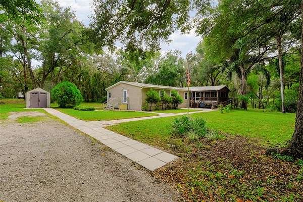 5.36 Acres of Land with Home for Sale in Spring Hill, Florida