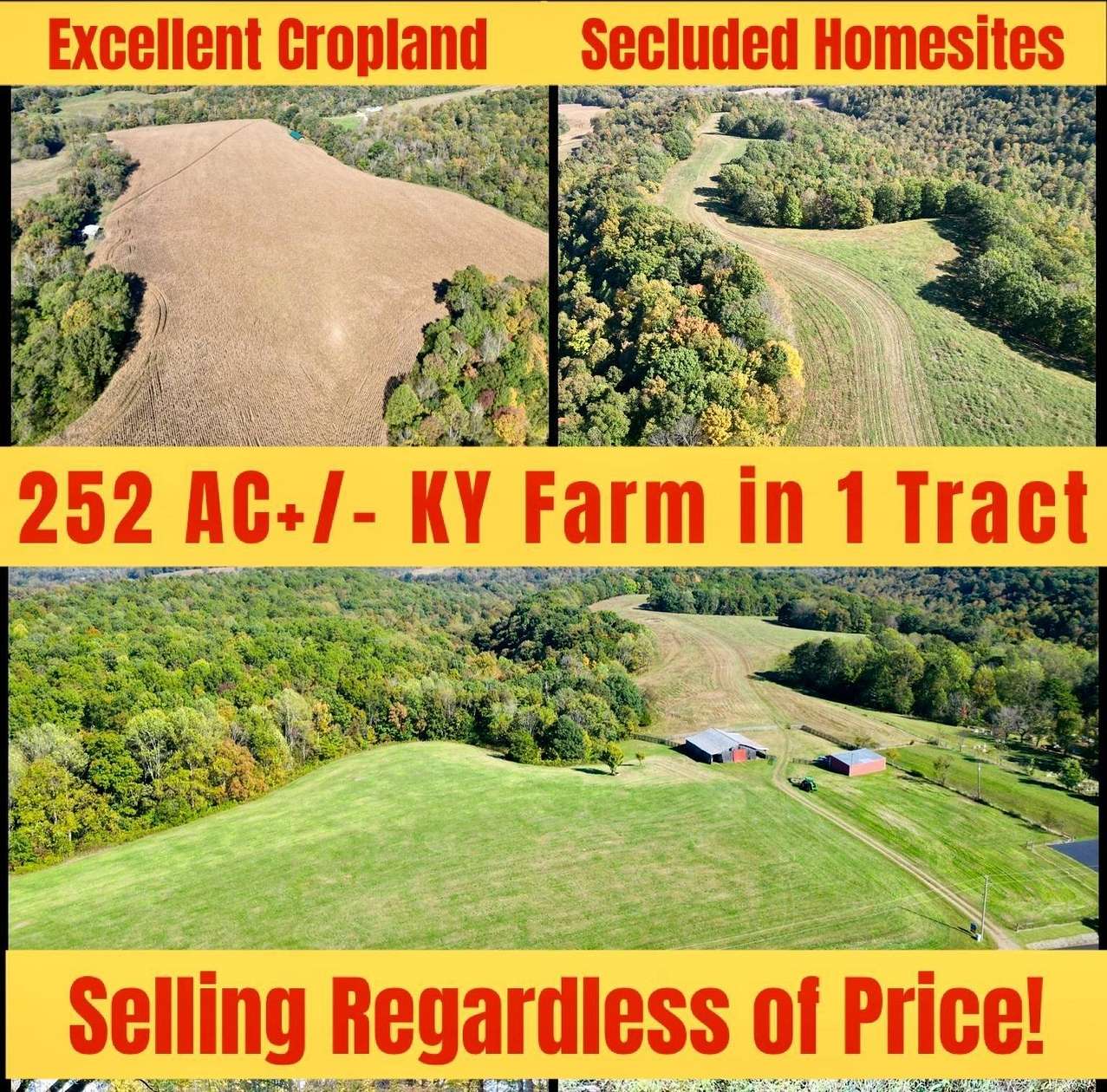 252 Acres of Land for Sale in Russell Springs, Kentucky