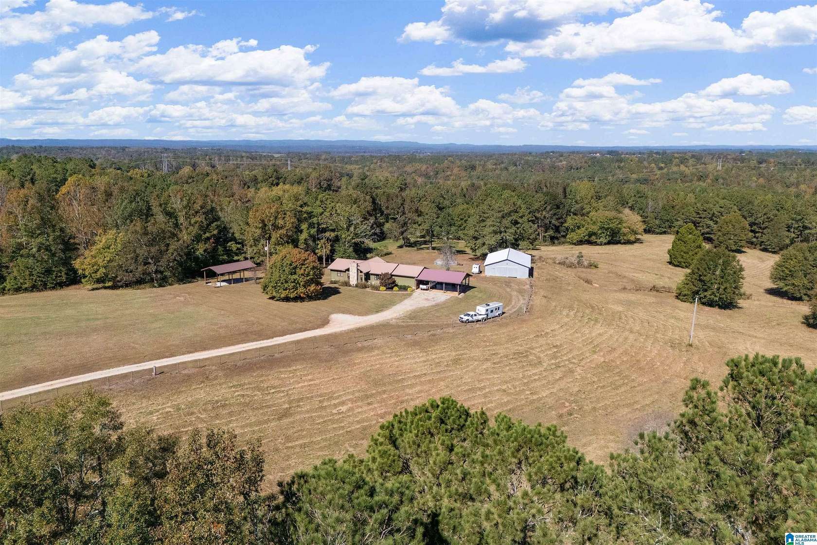 27.2 Acres of Land with Home for Sale in Woodland, Alabama
