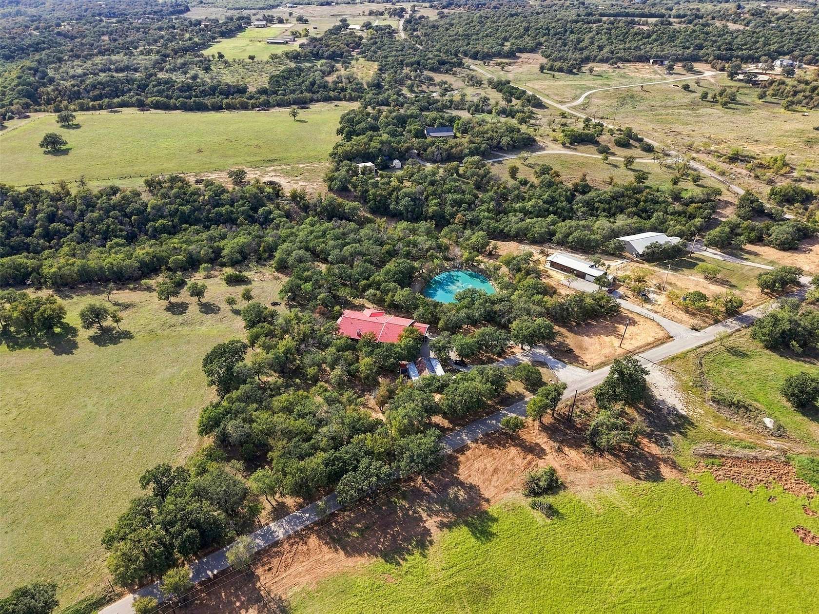 6.9 Acres of Land with Home for Sale in Weatherford, Texas