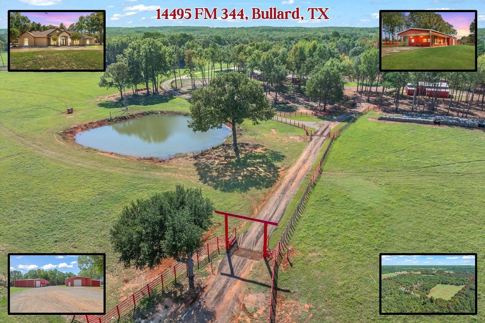 167 Acres of Land with Home for Sale in Bullard, Texas