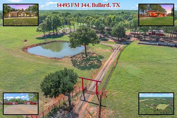 167 Acres of Land with Home for Sale in Bullard, Texas