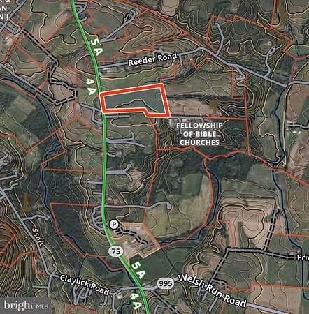 21.5 Acres of Commercial Land for Sale in Mercersburg, Pennsylvania