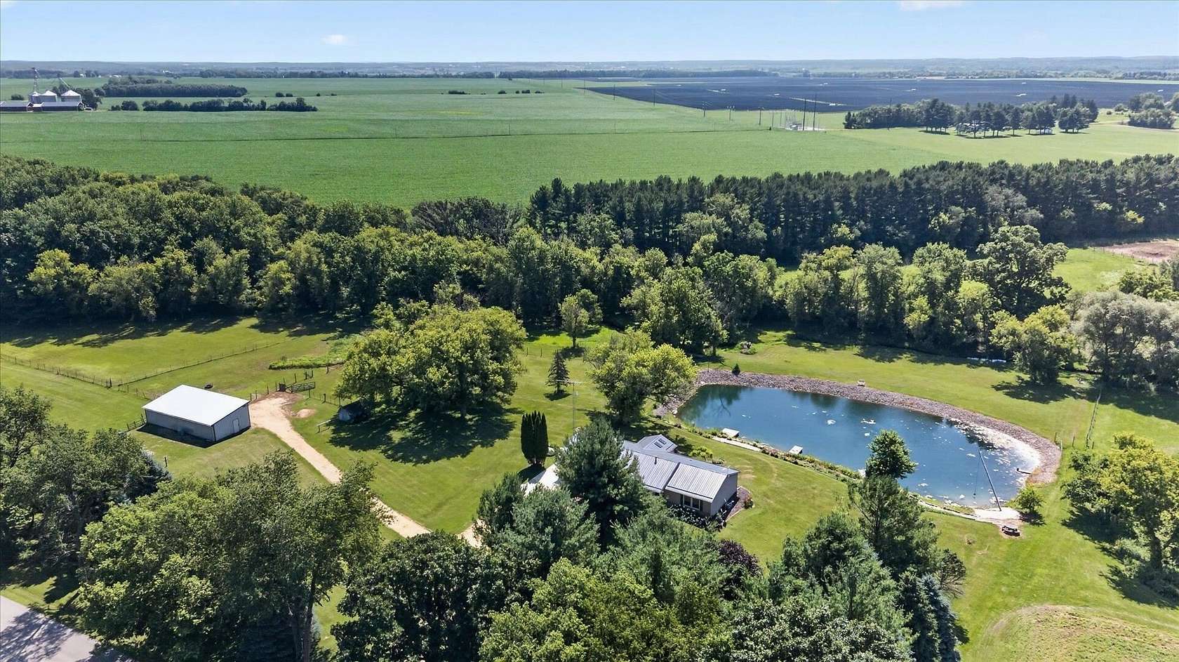 5.15 Acres of Land with Home for Sale in Avalon, Wisconsin