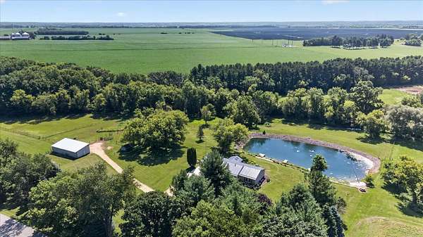 5.15 Acres of Land with Home for Sale in Avalon, Wisconsin