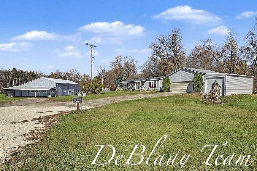 19.5 Acres of Land with Home for Sale in Howard City, Michigan