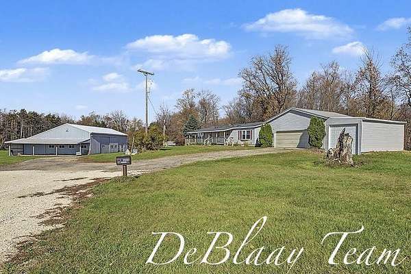 19.5 Acres of Land with Home for Sale in Howard City, Michigan