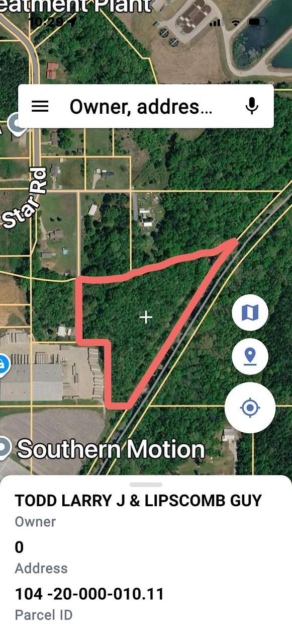 8.5 Acres of Land for Sale in Pontotoc, Mississippi
