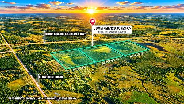 120 Acres of Land for Sale in Brule, Wisconsin