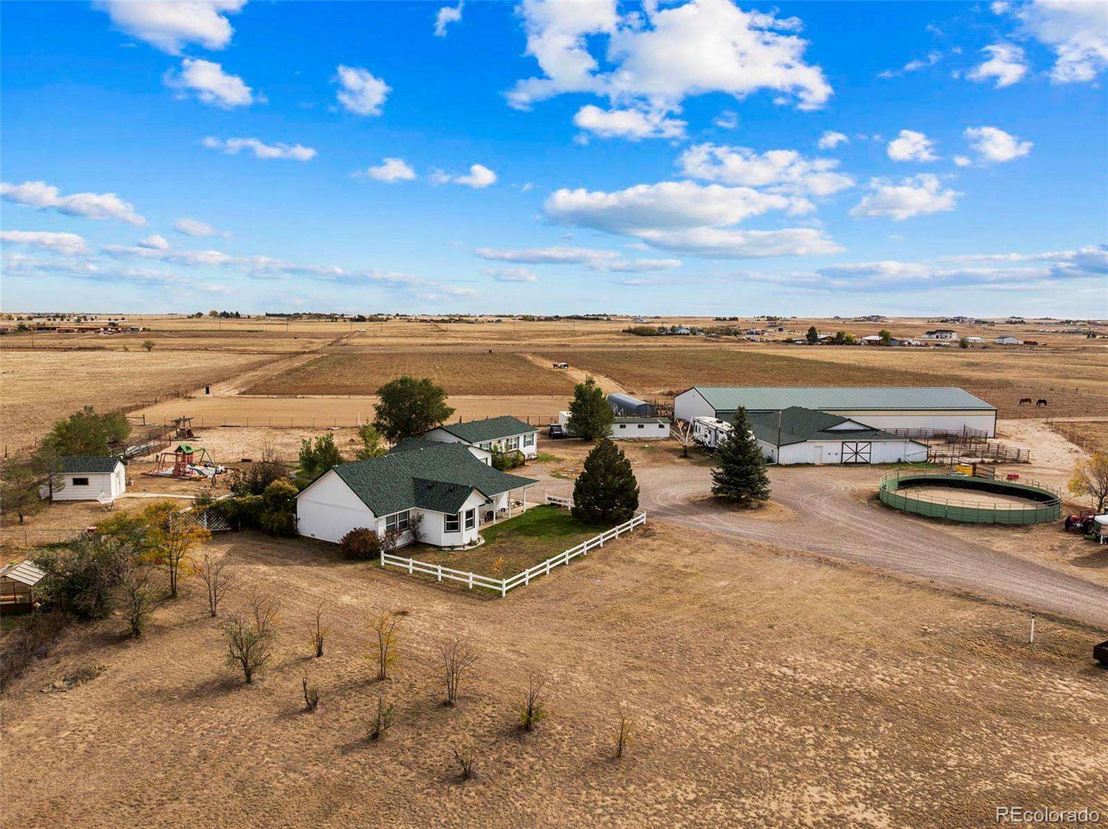 19.4 Acres of Land with Home for Sale in Bennett, Colorado