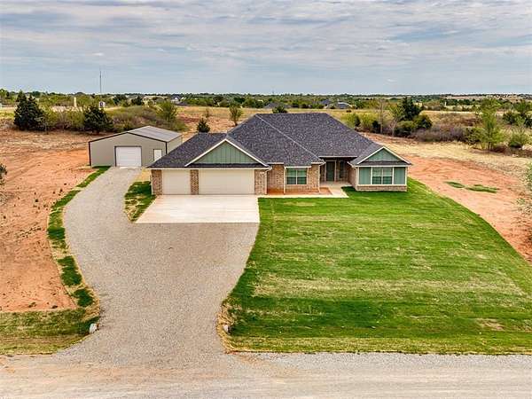 2.2 Acres of Land with Home for Sale in Blanchard, Oklahoma