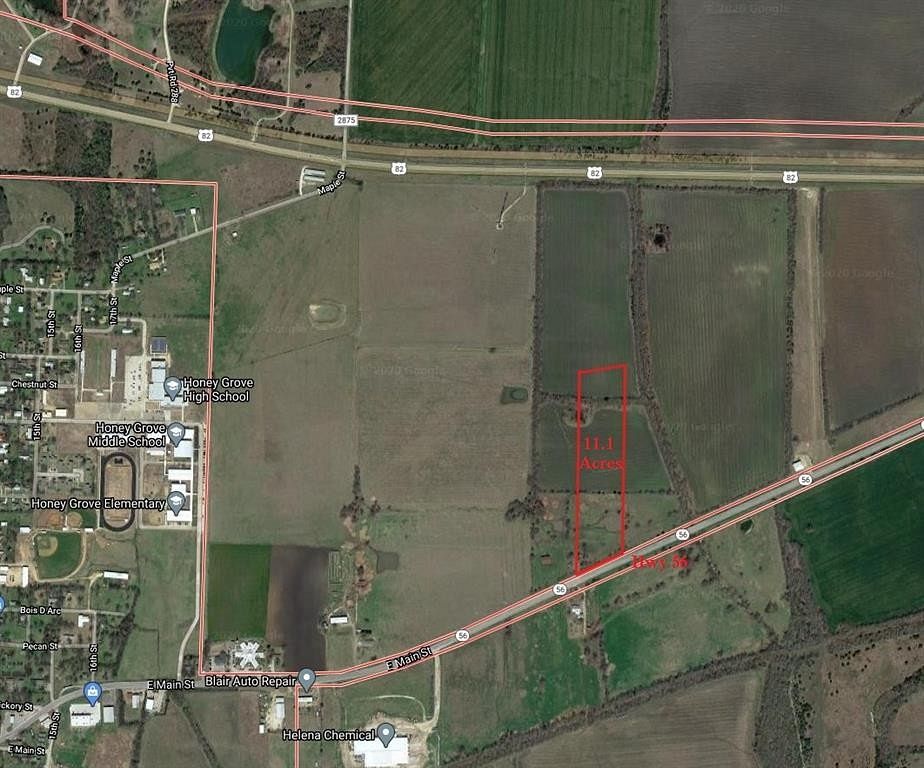 11.1 Acres of Agricultural Land for Sale in Honey Grove, Texas