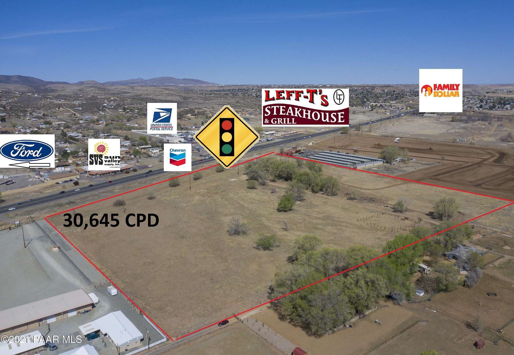 22.3 Acres of Commercial Land for Sale in Prescott Valley, Arizona