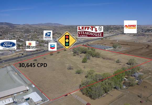 22.3 Acres of Commercial Land for Sale in Prescott Valley, Arizona