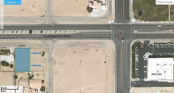 0.22 Acres of Commercial Land for Sale in California City, California